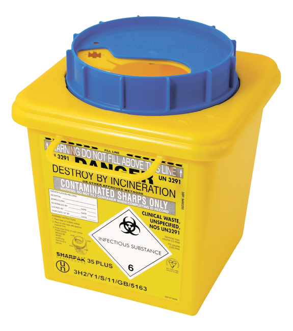 Sharps Bin 3.5 Ltr