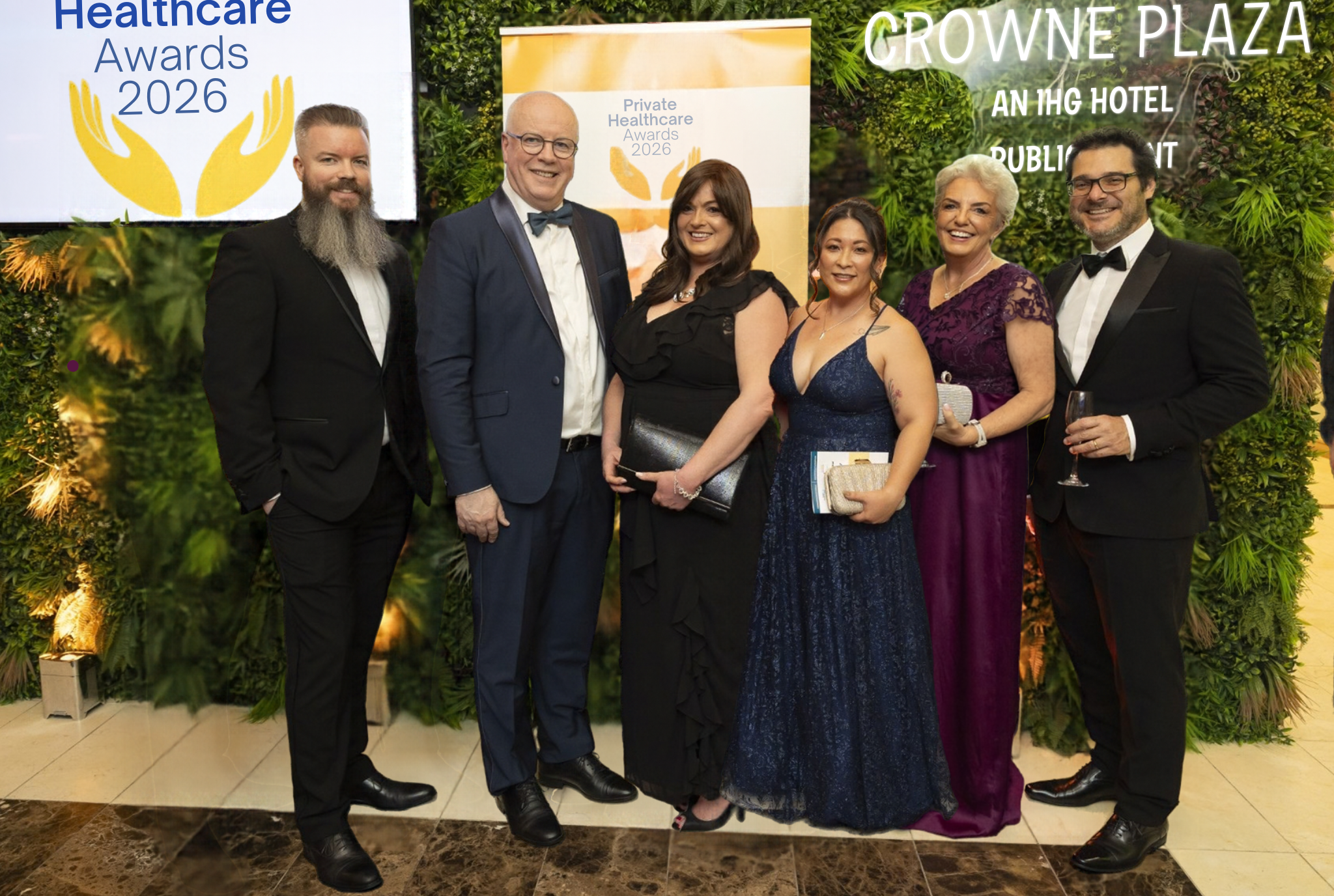 Hibernian Team pictured at the Private Healthcare Awards 2026